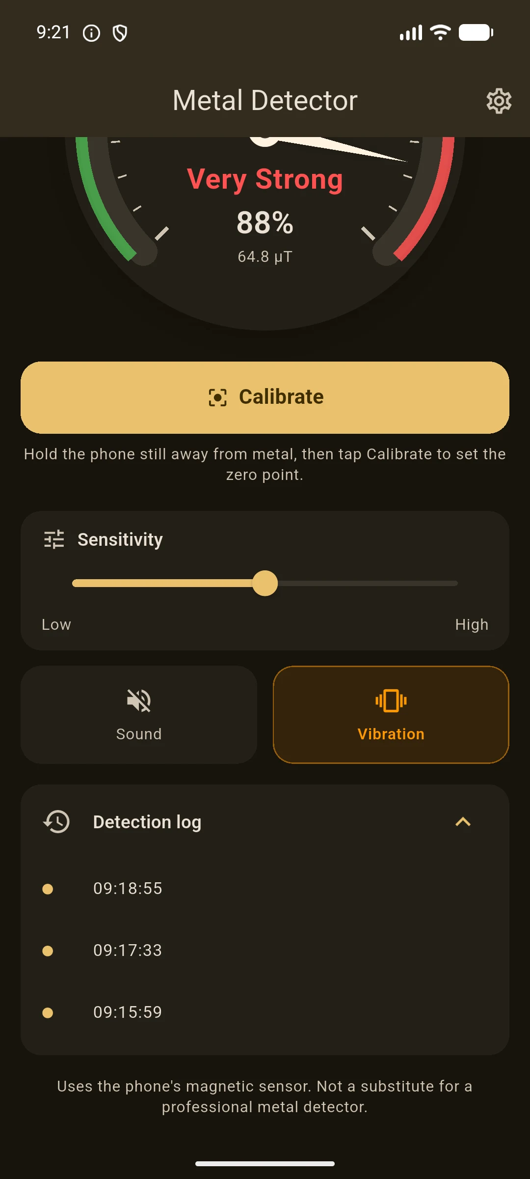 Metal Detector: EMF Gauge screenshot
